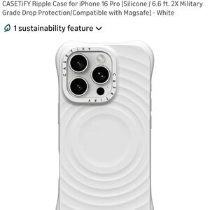Casetify White Wave Case for iPhone 16 Pro